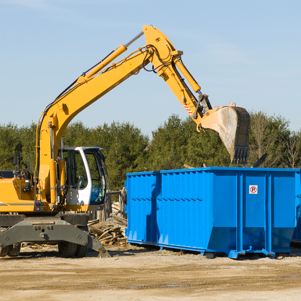 are there any restrictions on where a residential dumpster can be placed in Thomaston